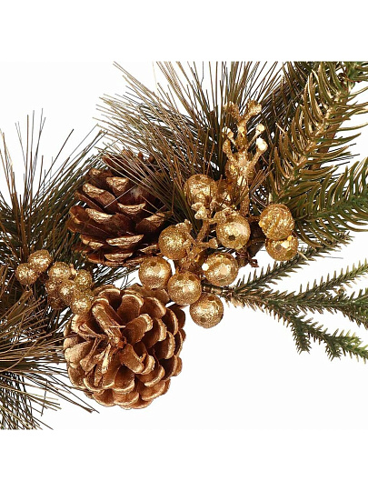 Композиция новогодняя подвесная 41 см, золото, SYSGZSA-4623131
