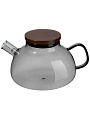 Чайник заварочный стекло, 1 л, с ситечком, с деревянной крышкой, Leonord, Aroma di Fiore, 910146 - фото 3