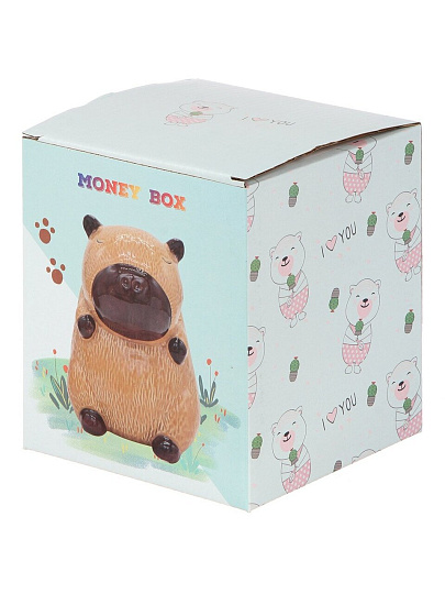 Копилка Капибара, 13х11х16 см, керамика, A240026