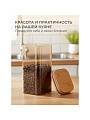 Банка стекло, 1.6 л, 10х20 см, с крышкой, Мед, Y4-9031 - фото 5