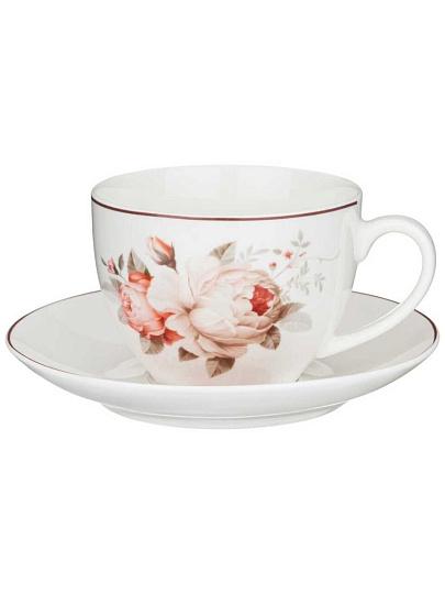 Набор чайный фарфор, 12 предметов, на 6 персон, 300 мл, Lefard, Мэрибель, 87-278, подарочная упаковка