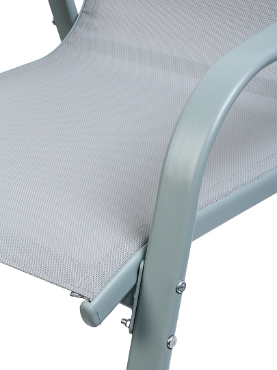 Кресло 73х60х97 см, серое, текстиль, 120 кг, C010220