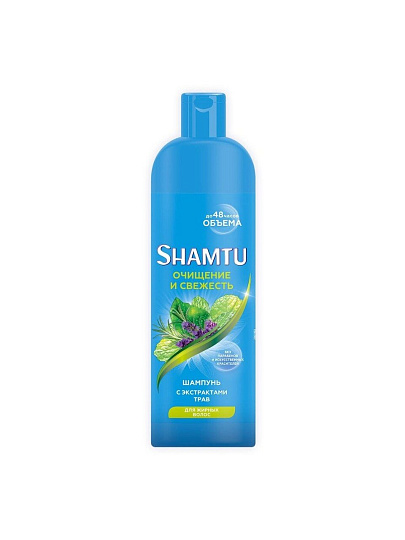 Шампунь Shamtu, Травяной коктейль, для склонных к жирности волос, 500 мл