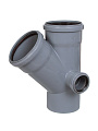 Крестовина канализационная двухплоскостная, 110х110х50 мм, 45 °, правая, РосТурПласт, 36538