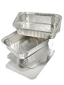Форма для запекания алюминий, 2 шт, 25.3х18.7х5.4 см, 2 л, прямоугольная, с крышкой, Daniks, SP(RF)88L - фото 6