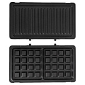 Вафельница JVC, JK-MB027, 800 Вт, 2 в 1, черная, антипригарное покрытие - фото 5