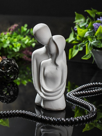 Фигурка декоративная Пара, 11х8.5х20х5 см, белая, Y6-10507