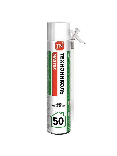 Пена монтажная Технониколь, Master, бытовая, 50 л, 550 мл, всесезонная, 625508