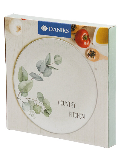 Тарелка обеденная, доломит, 21 см, круглая, Вилладжио, Daniks