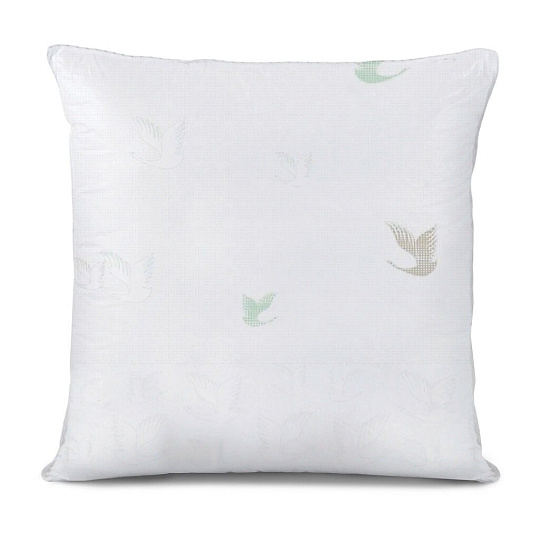 Подушка 68 х 68 см, пух 50%, перо 50%, Семейная, чехол 100% хлопок, кант, средняя, Kariguz, ФПС2-5ин