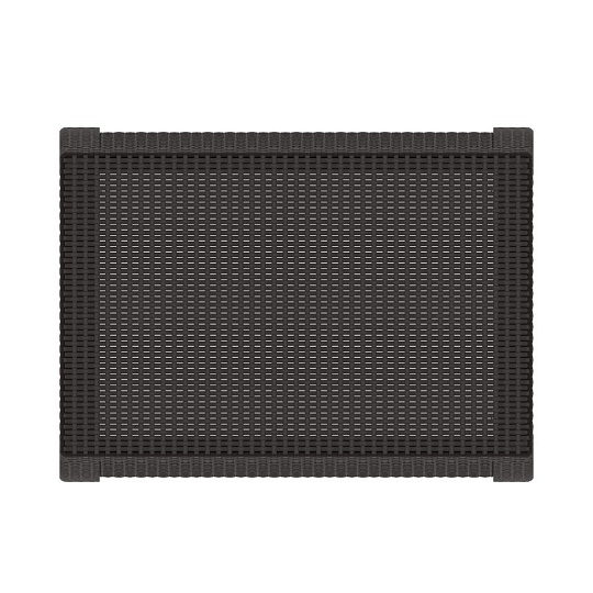 Стол пластик, Альтернатива, Ротанг-плюс, 76.5х57х42 см, мокко, М8841