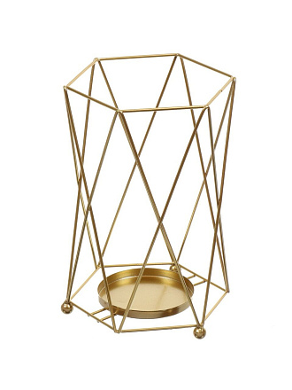 Подсвечник декоративный для чайной свечи, металл, 1 свеча, 15х9.5х23 см, Y4-5304