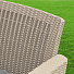 Мебель садовая Green Days, Эви Грей, серая, стол, 76.5х52х42 см, 2 кресла, 1 диван, подушка серая, 120 кг, 175х70х78 см, 1806136CB - фото 7