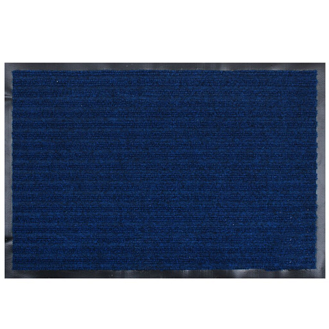 Коврик грязезащитный, 40х60 см, прямоугольный, резина, с ковролином, синий, Floor mat Комфорт, ComeForte, XTL- 1017