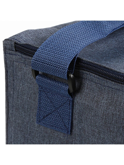 Термосумка 20 л, 17х34х34 см, 24, полиэстер, алюминий, синяя, UV-3-009/10