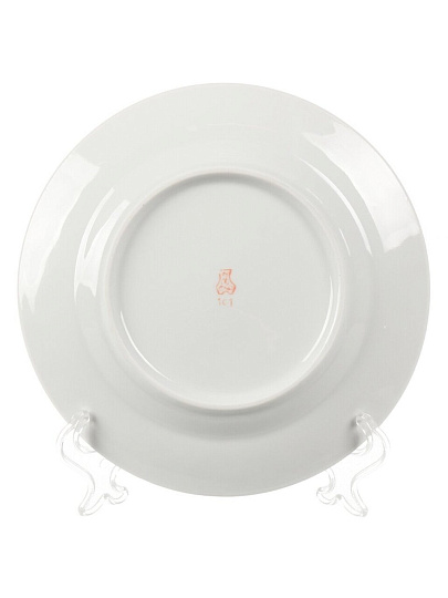 Масленка фарфор, 17.7х10 см, крышка фарфор, 0.5 л, Добрушский фарфоровый завод, Гуси, 9С1087/1Ф34