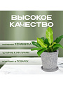 Горшок керамика, 2.6 л, 18х18.5 см, серый, Лава №4, 010334 - фото 2