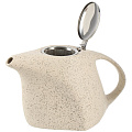 Чайник заварочный керамика, 1 л, с ситечком, Elrington, Феличита, 109-06013, бежевый - фото 3