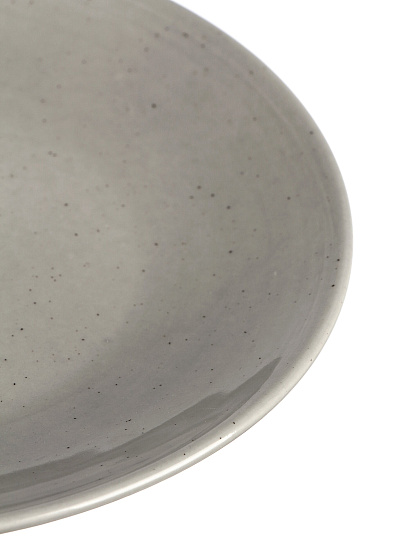 Тарелка десертная, фарфор, 21 см, Серый туман, Daniks, 15ТП21004