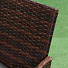 Мебель садовая Катрин, стол, 71х42х38 см, 2 кресла, 1 диван, подушка серая, 110 кг, полиэтилен, металл, 102х54х80 см, Y9-294 - фото 8