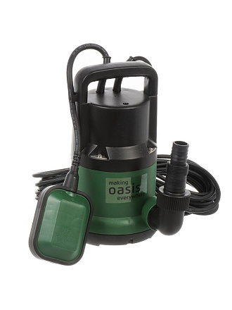 Насос дренажный, Oasis, 400 Вт, глубина погружения 8 м, максимальный напор 9 м, 10.2 м³/ч, 170/9