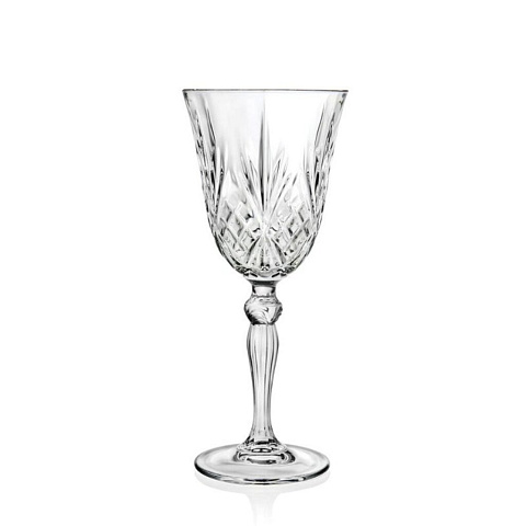 Бокал для вина, 210 мл, хрустальное стекло, 6 шт, RCR, Melodia, 28 330