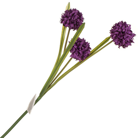 Цветок искусственный декоративный 3 бутона, 77 см, фиолетовый, Y3-1525