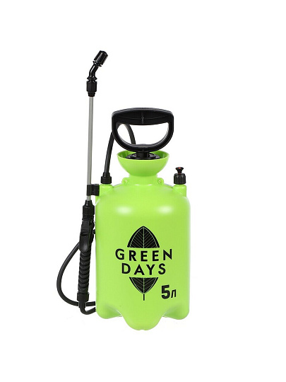 Опрыскиватель садовый Green Days, 5 л, пластик, в коробке, 9571-00К, салатовый