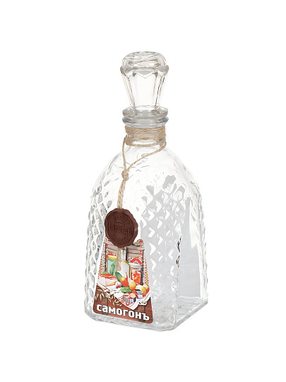 Штоф стекло, 0.5 л, в ассортименте, Самогон, 544-1585