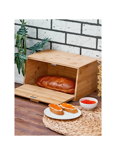 Хлебница бамбук, 35х20х18 см, Катунь, КТ-ХБ-07