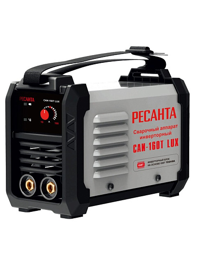 Сварочный аппарат инверторный, Ресанта, САИ-160Т Lux, 6.5 кВт, 160 А, электрод