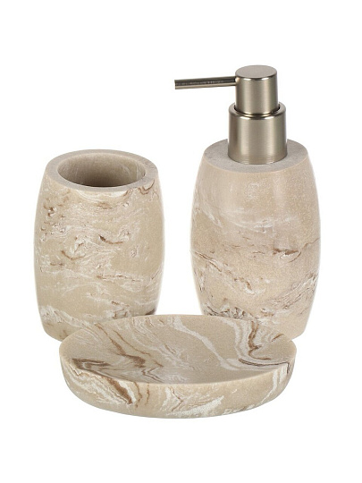 Мыльница настольная, Бони, полистоун, 13x9x2.5 см, BRE0508BA-SD