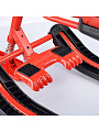 Снегокат Nika, Тимка спорт 1+, ТС1+/GR, 54 см, Граффити, красный, красный каркас, спортивный руль, трос - фото 3