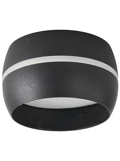 Светильник накладной General Lighting Systems, Чаша, 50 Вт, GX53, на 1 лампочку, IP20, 9х9х5 см, боковой рассеиватель, Спот, черный, 661342