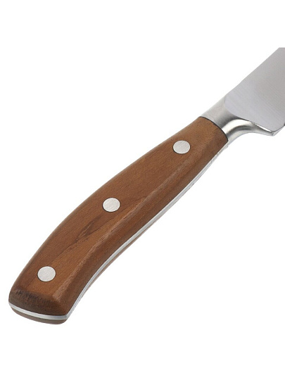 Нож кухонный Attribute, Gourmet, филейный, нержавеющая сталь, 20 см, рукоятка дерево, APK001