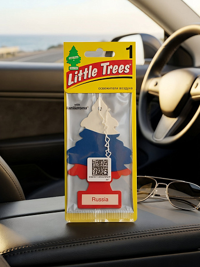 Ароматизатор в машину подвесной, сухой, Car-Freshner, Российский флаг, 35906