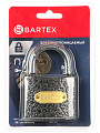 Замок навесной BARTEX чугунный 63мм Влагонепроницаемый, блистер, 3 ключа, 504662 - фото 4