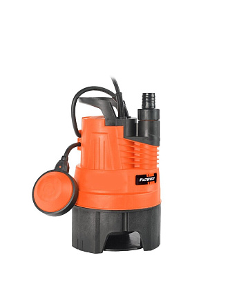Насос дренажный, Patriot, 300 Вт, глубина погружения 7 м, максимальный напор 6 м, 5 м³/ч, F350