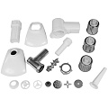 Мясорубка электрическая Bosch, MFW 3540W, 500 Вт, 1.8 кг/мин, пластик, 4 насадки, с отсеком для хранения насадок, белая - фото 2