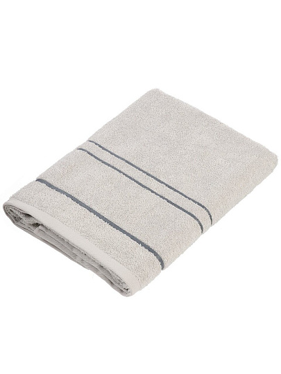 Полотенце банное 50х90 см, 100% хлопок, 420 г/м2, Азия, Silvano, светло-серое, Узбекистан