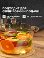 Кастрюля для микроволновой печи стекло, 2.5 л, крышка стекло, Y6-6482/Y4-9185, мед - фото 4