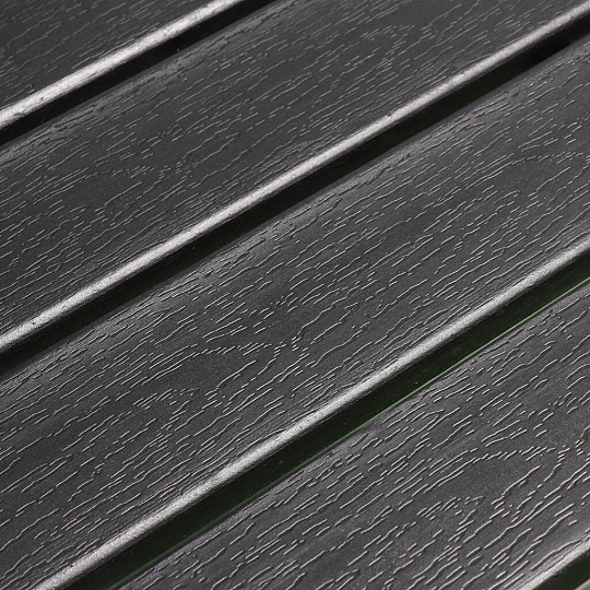 Стол садовый металл, Green Days, Эвелина, 150х90х72 см, прямоугольный, пластиковая столешница, черный, YTCT012