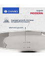 Кастрюля нержавеющая сталь, 4 л, крышка стекло, Daniks, Модерн серый, SD-20N, индукция - фото 4