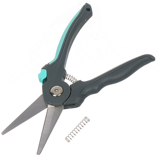 Секатор профессиональный, 15 мм, нержавеющая сталь, Zema, Накаба, рукоятка пластик, ZM 2006