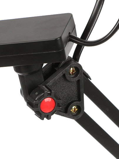 Светильник настольный, 5 Вт, черный, абажур черный, A010113, на подставке