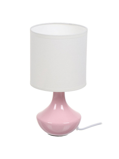 Светильник настольный E14, розовый, абажур белый, RL-TL011-3