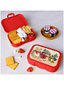 Контейнер пищевой пластик, 0.85 л, 18х12.5х5.5 см, красный, прямоугольный, ланч-бокс, Homver, Игрушки, 223137206/03 - фото 3