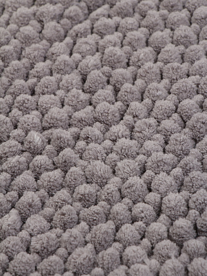 Коврик для ванной, 0.4х0.6 м, полиэстер, серый, Silvano, Super Bobbel, Y4-11232