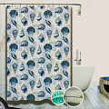Штора для ванн 180х180 см, полиэстер, Ракушки, T2022-7092