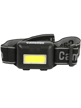 Фонарь налобный, Camelion, 5 355, пластик, 13748